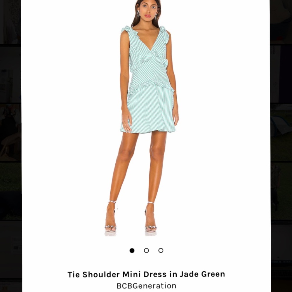 NWT BCBG Tie Shoulder Mini Dress